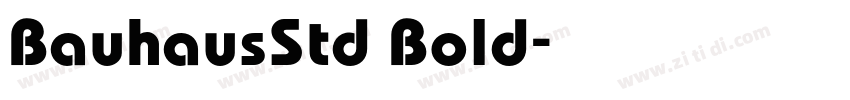 BauhausStd Bold字体转换